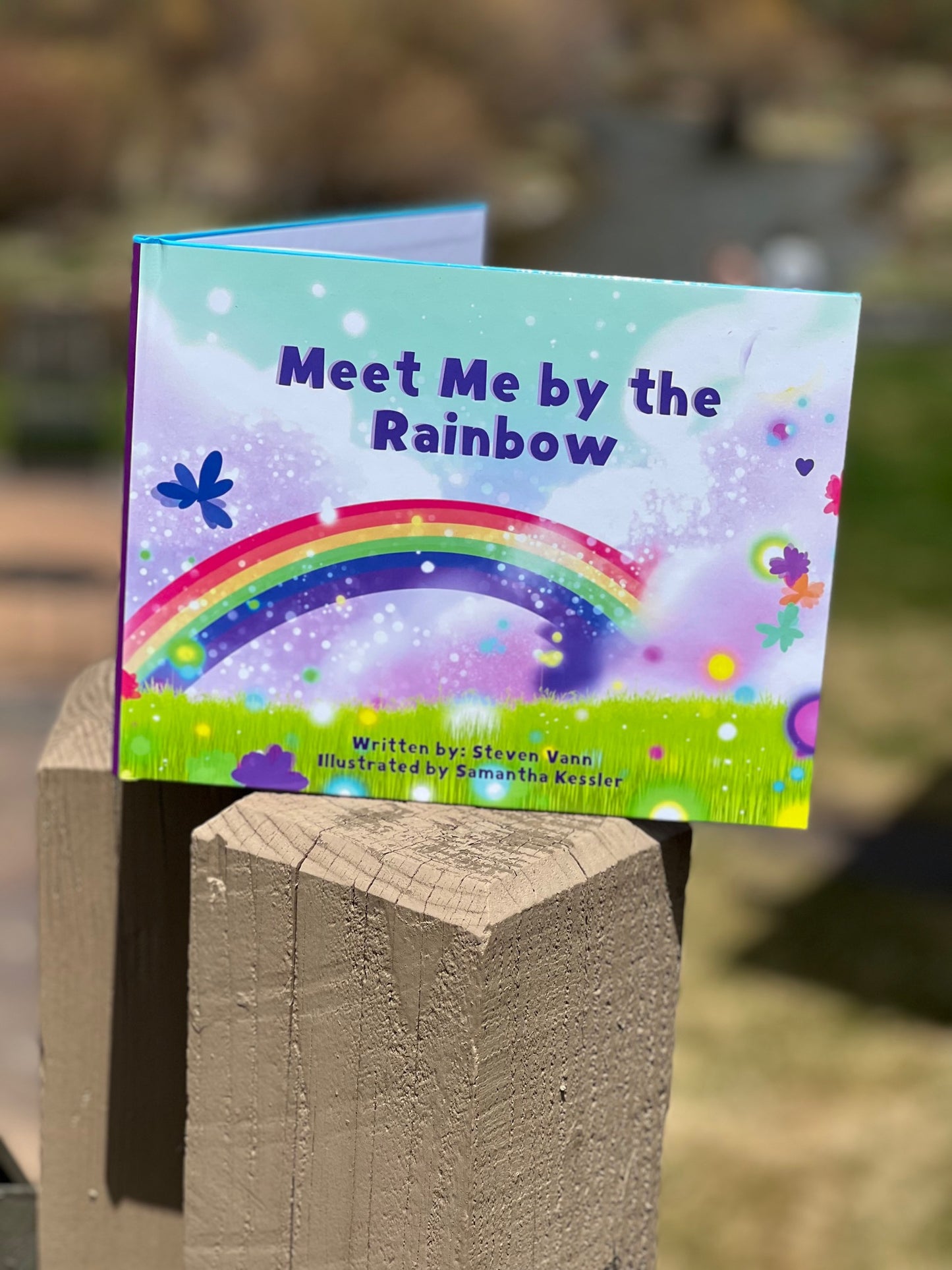 Meet My By the Rainbow Book on ledge